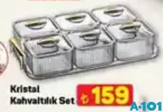 KRİSTAL KAHVALTILIK SET